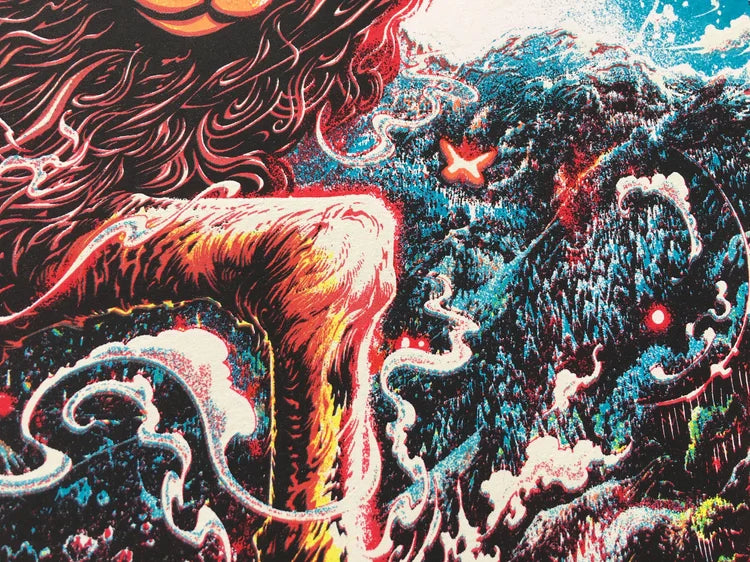 Trey Anastasio Vail 2019 by Miles Tsang, 18" x 24" Screen Print