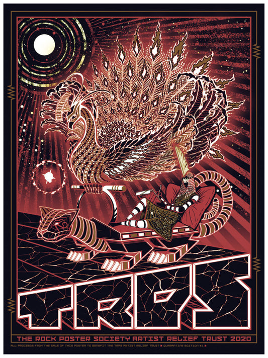 TRPS Rock Poster Society 2020 by Brad Klausen, 18" x 24" Screen Print
