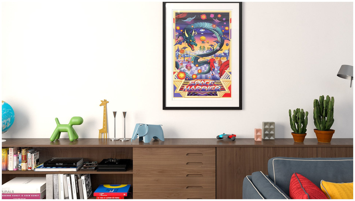 Space Harrier by Kilian Eng, 24" x 36" Fine Art Giclee