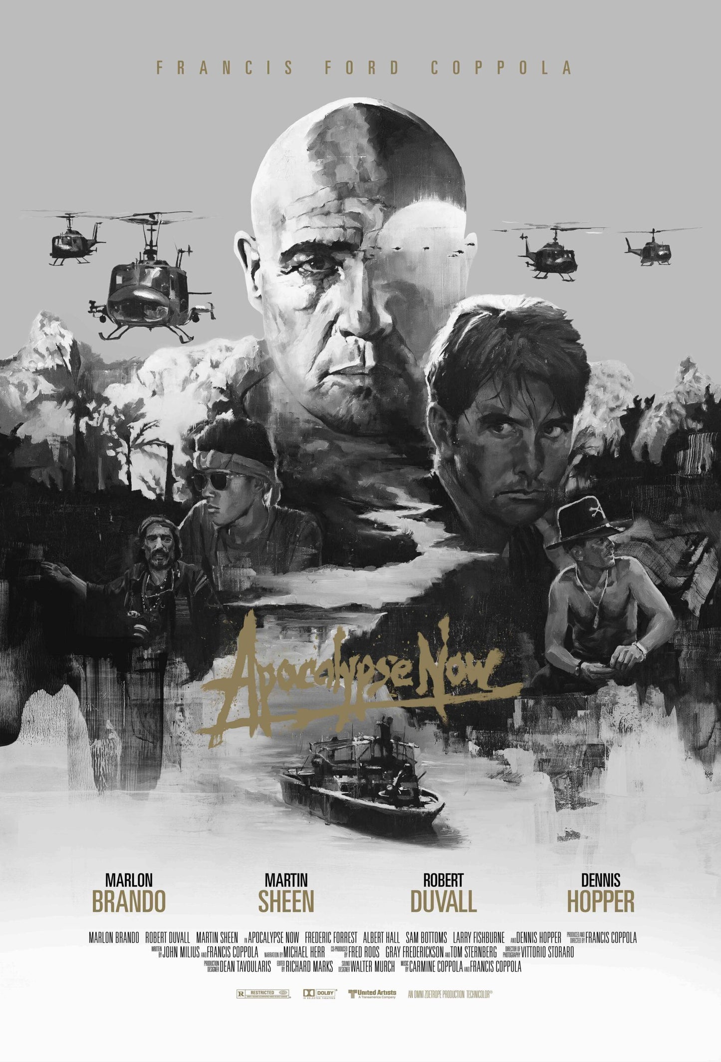 Apocalypse Now (Darkness Variant) by Chris Valentine, 24" x 36" Fine Art Giclee