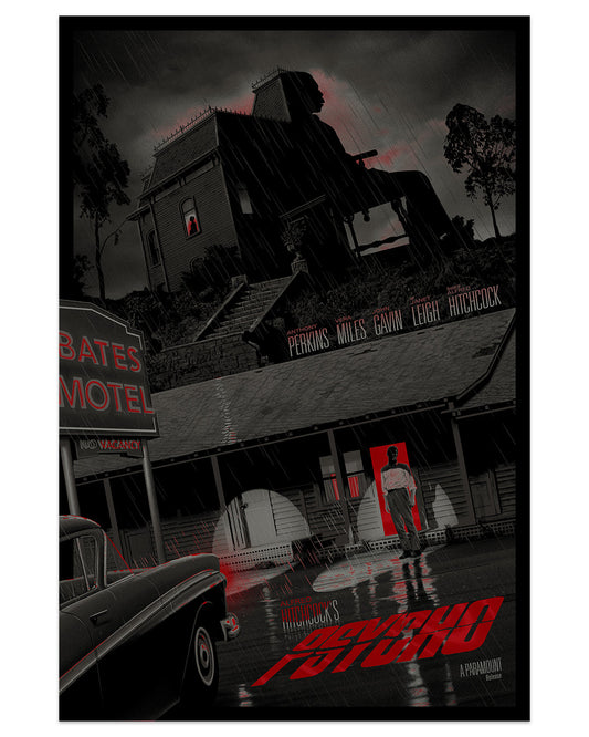 Psycho (Red FOIL) by Chris Koehler, 24" x 36" Screen Print on Foil paper