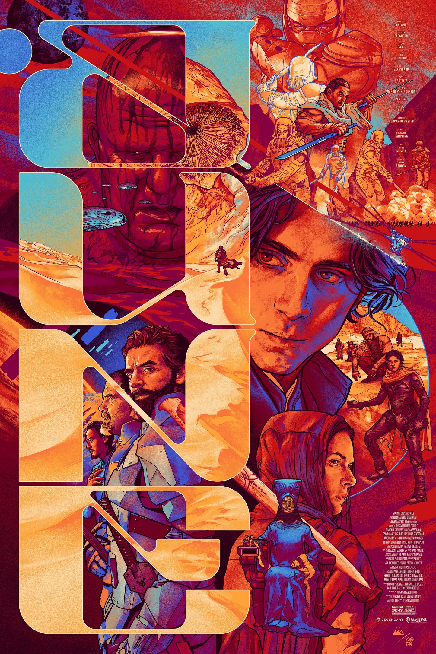 Dune by Martin Ansin, 24" x 36" Screen Print
