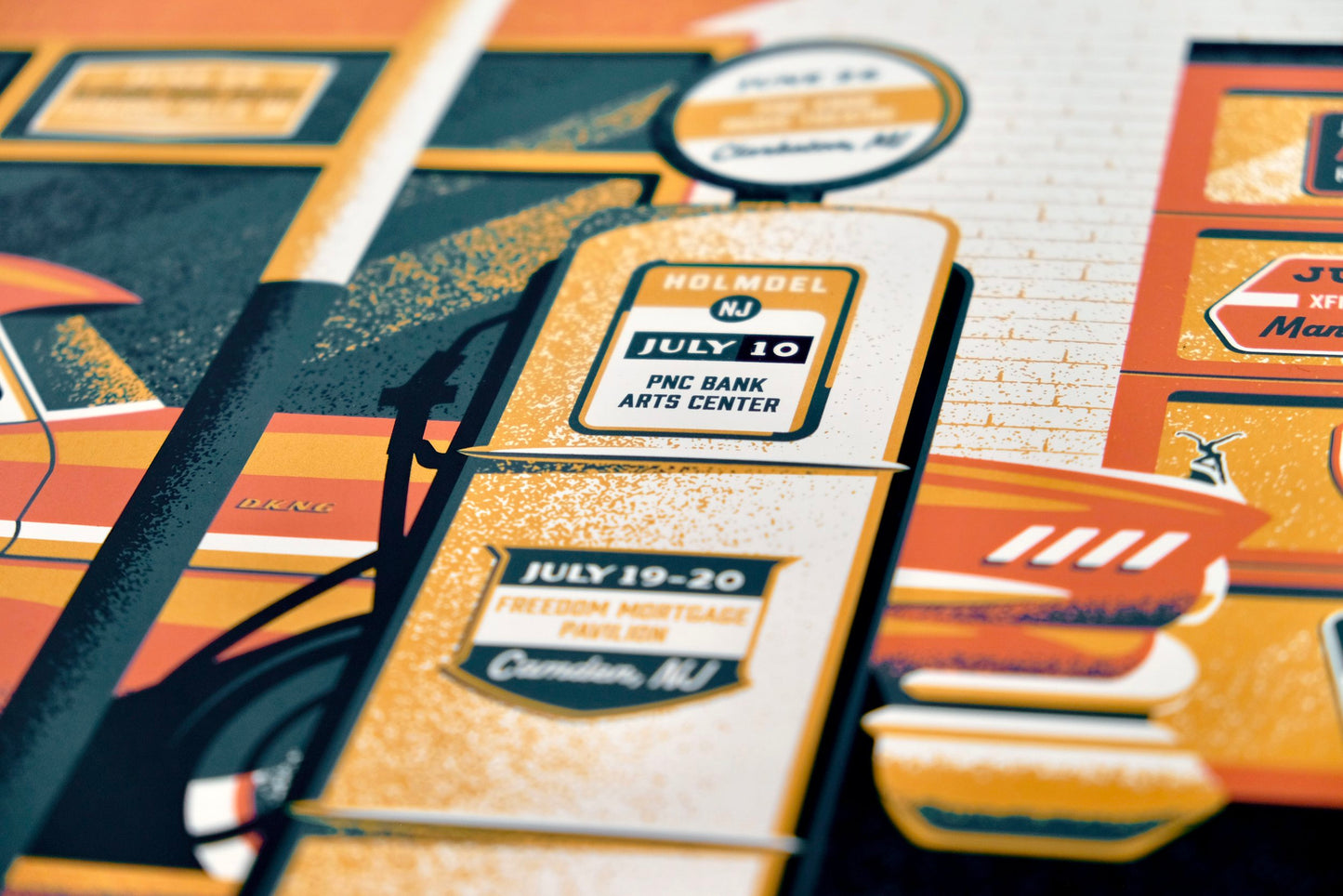 Dave Matthews Band Summer Tour 2024 (AE) by DKNG, 24" x 18" Screen Print