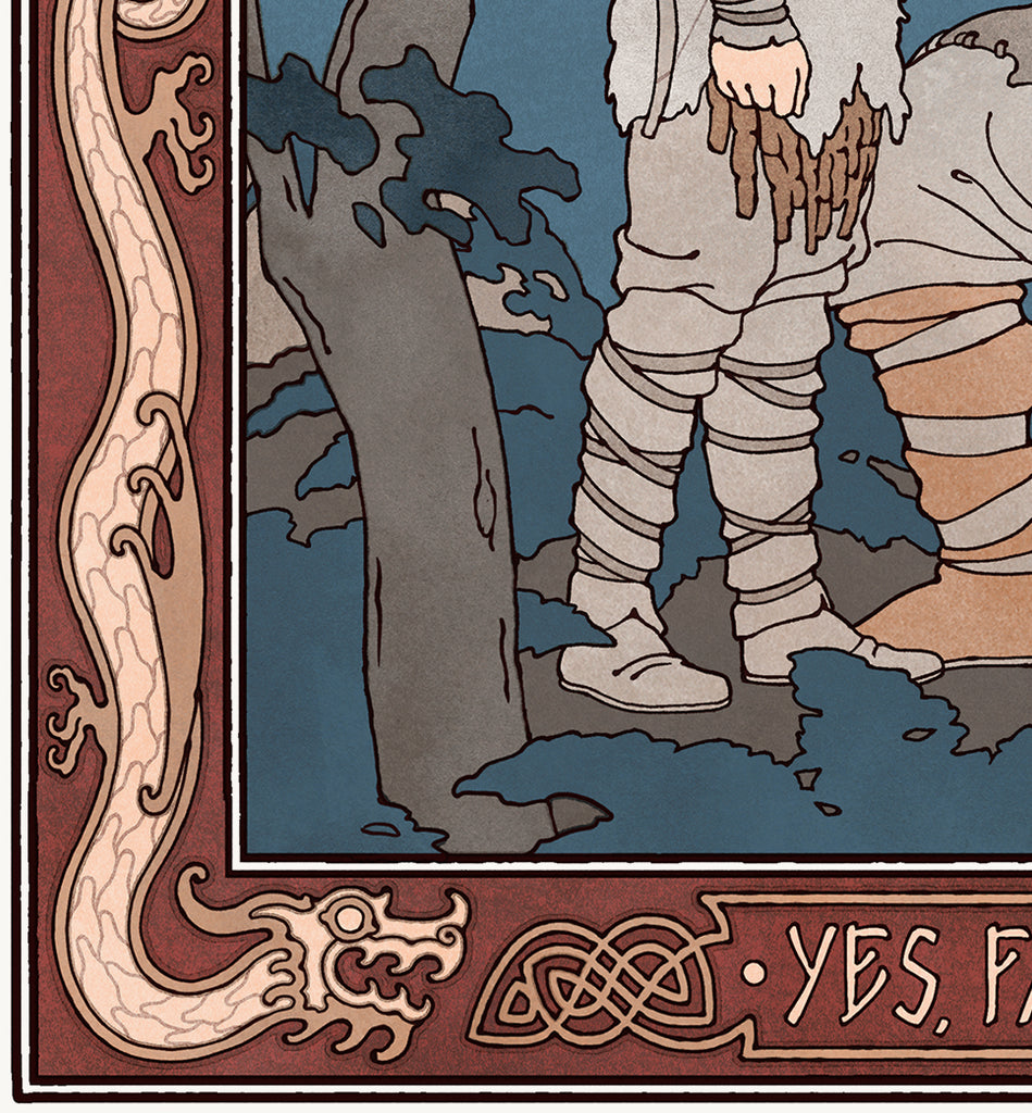 God of War (Ukiyo-e ) by Jed Henry, 12" x 17" Archival pigment print on handmade Japanese paper