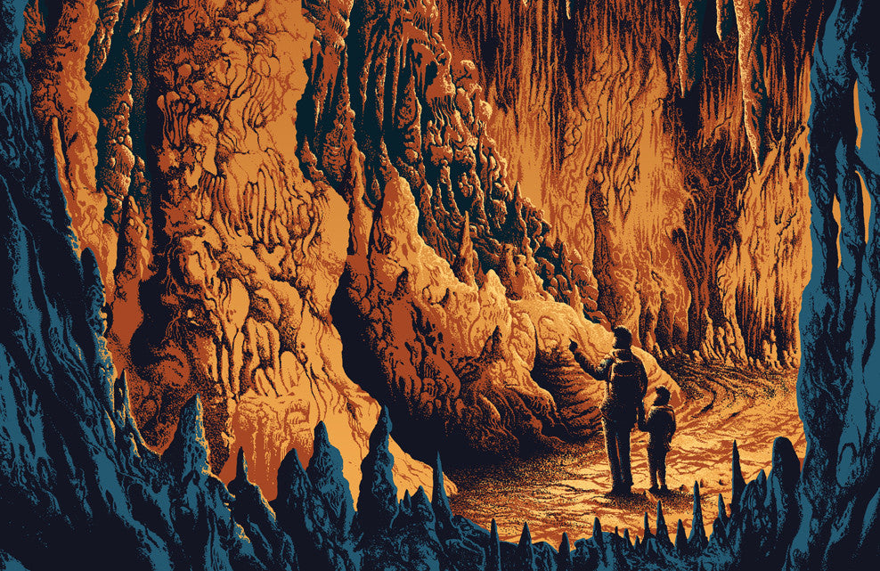 Carlsbad Caverns National Park by Kilian Eng, 18" x 24" Screen Print