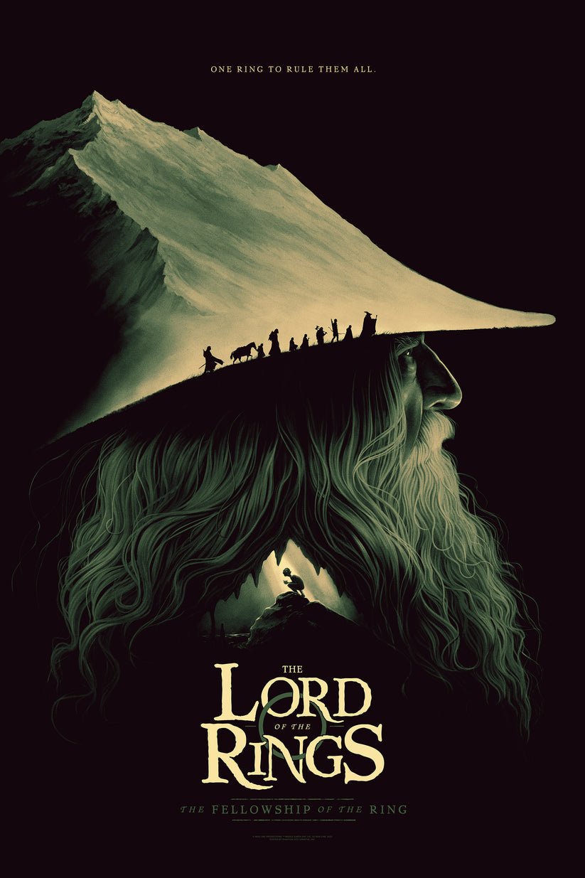 Lord of the Rings (The Fellowship of the Ring) Phantom City Creative, 24" x 36" Screen Print