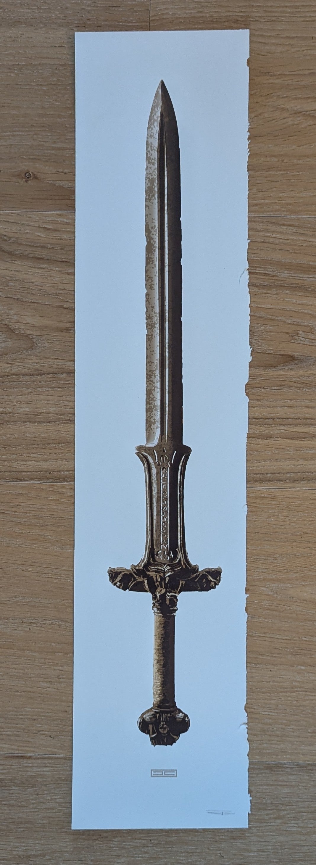 Conan the Barbarian (Atlantean Sword) by JC Richard, 5" x 21.75" Fine Art Giclee