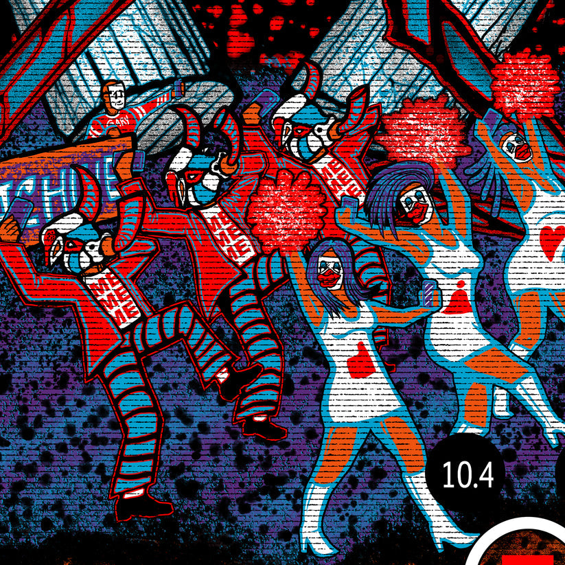 Queens of the Stone Age Seattle 2023 by Brad Klausen, 18" x 24" Screen Print