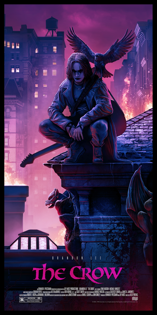 The Crow (Green Variant) by Pablo Olivera, 18" x 36" Fine Art Giclee