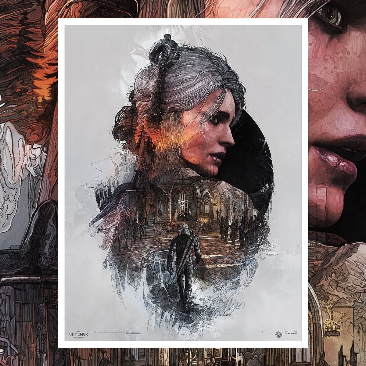 The Witcher (Ciri) by Krzysztof Domaradzki, 18" x 24" Fine Art Giclee