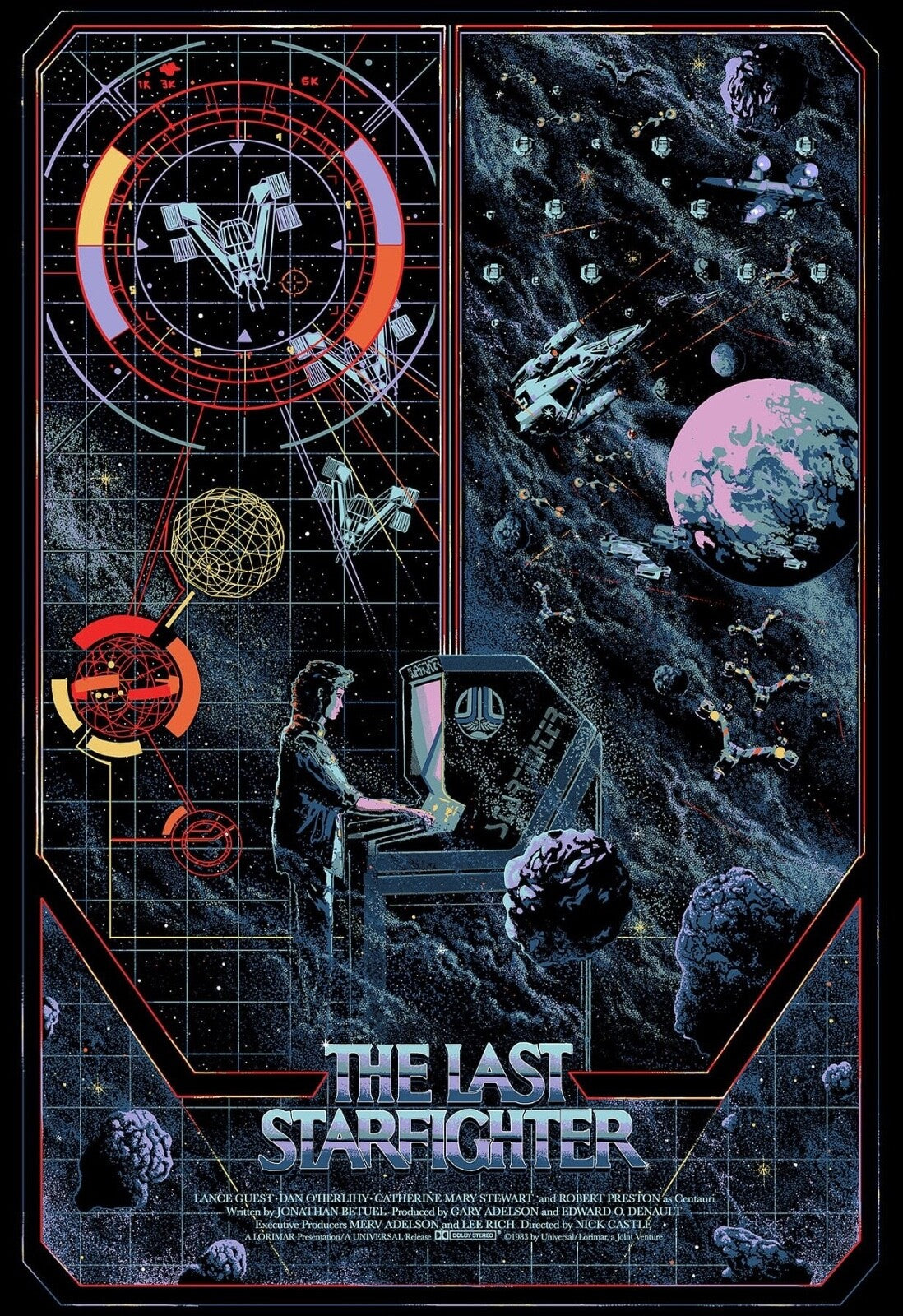 The Last Starfighter by Kilian Eng, 24" x 36" Screen Print