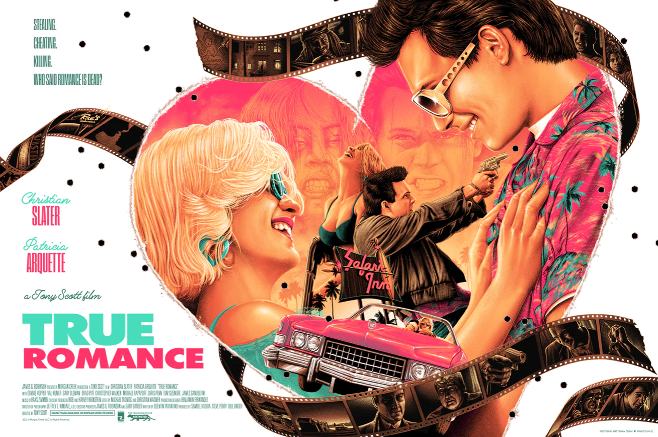 True Romance by Matt Ryan Tobin, 24" x 36" Screen Print