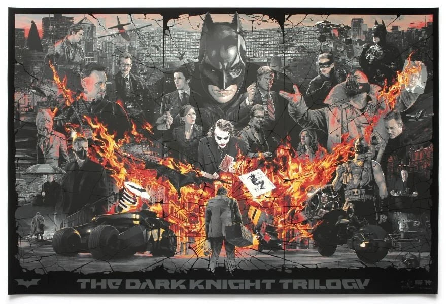 Batman The Dark Knight (Darkest Night) by Gabz, 36" x 24" Screen Print