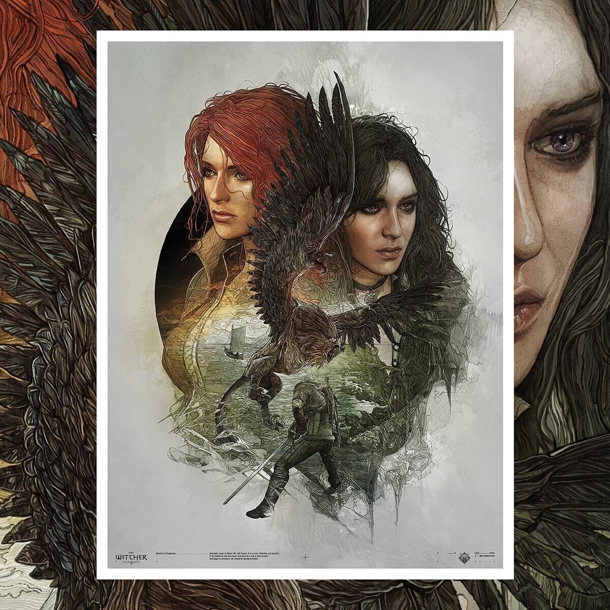 The Witcher (Triss Yennefer) by Krzysztof Domaradzki, 18" x 24" Fine Art Giclee