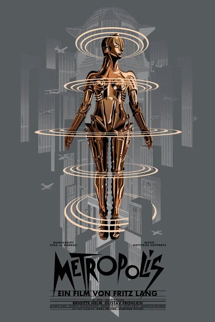 Metropolis (FOIL) by Raid71, 24" x 36" Screen Print