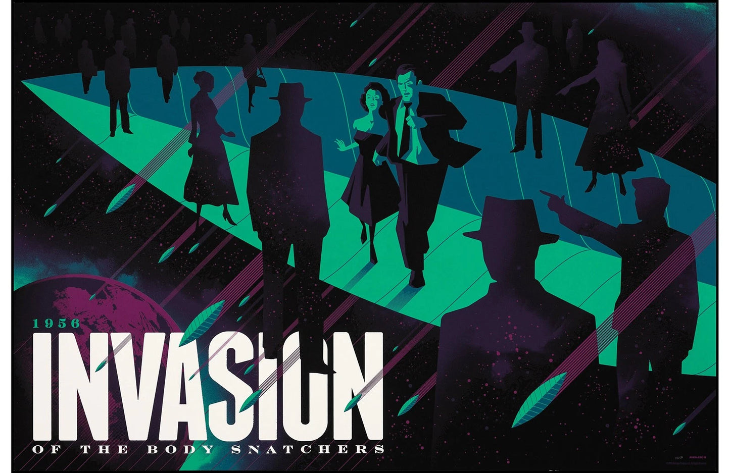Invasion of the Body Snatchers 1956 by Tom Whalen, 36" x 24" Screen Print