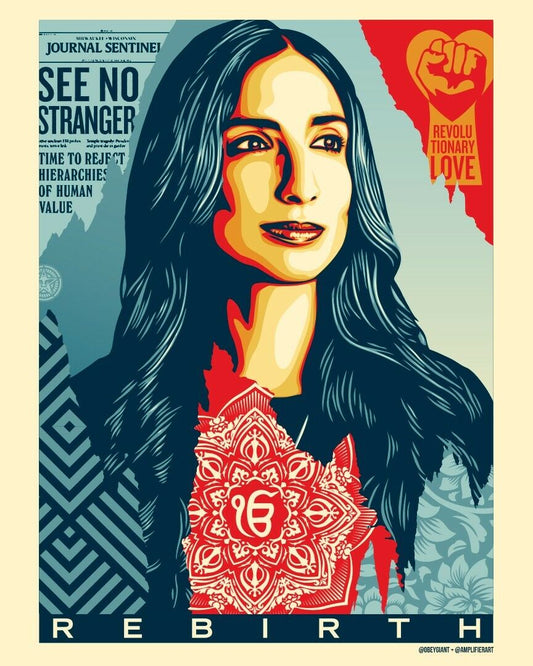 Rebirth by Shepard Fairey, 18" x 24" Screen Print