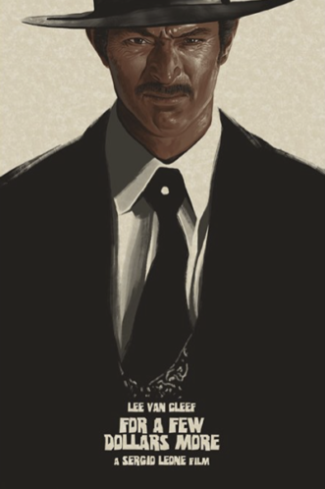 For a Few Dollars More by Yvan Quinet, 24" x 36" Screen Print