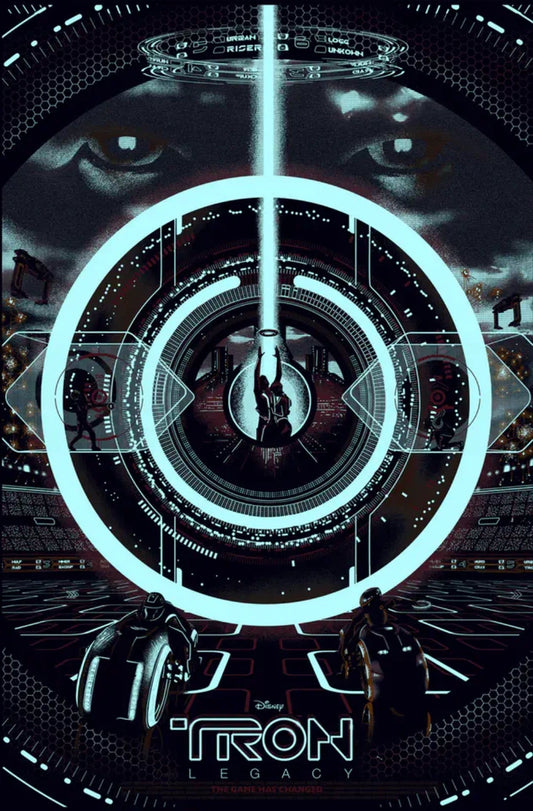 Tron Legacy (GID Variant) by Raid71, 24" x 36" Screen Print