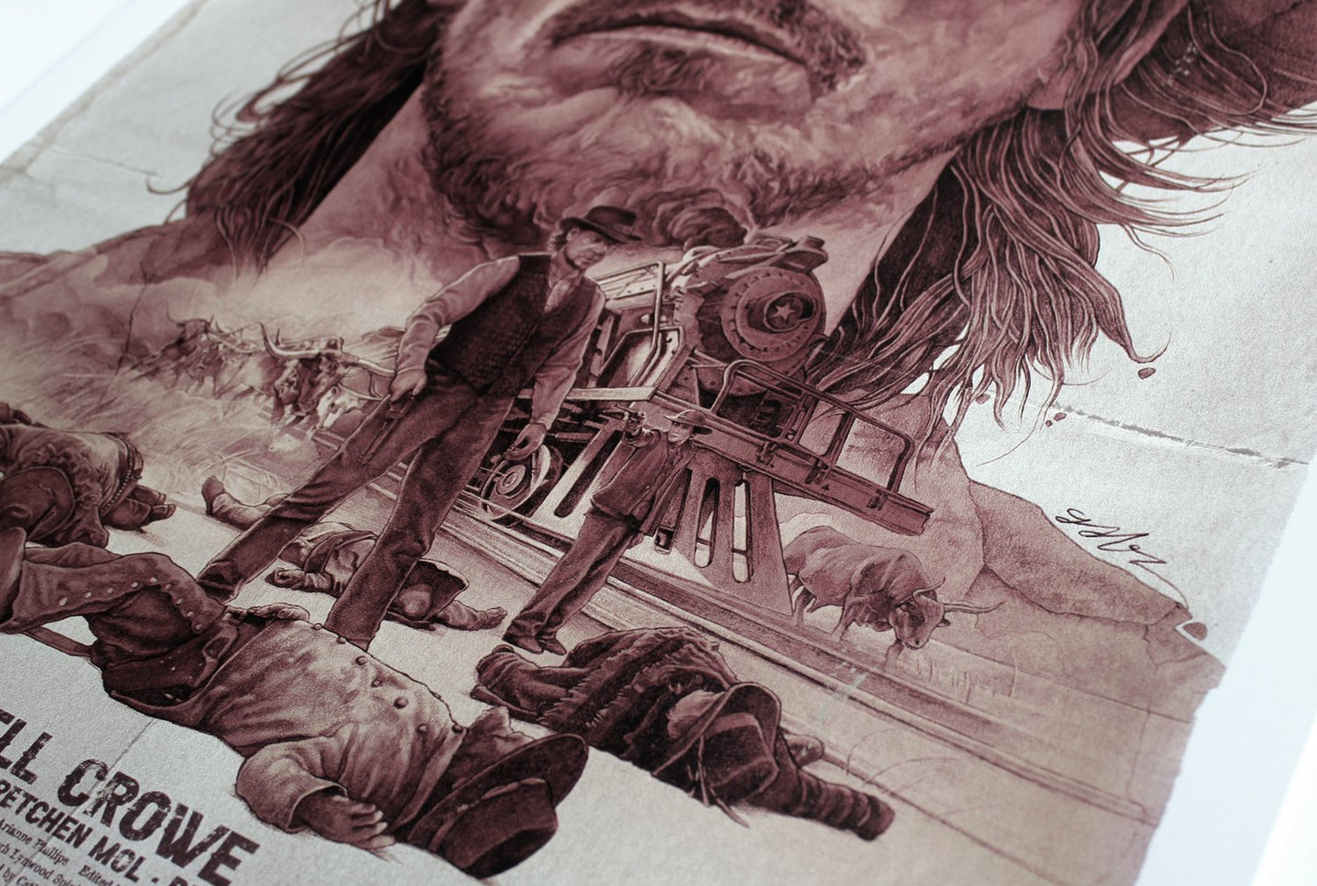 3:10 to Yuma by Gabz, 24" x 36" Screen Print