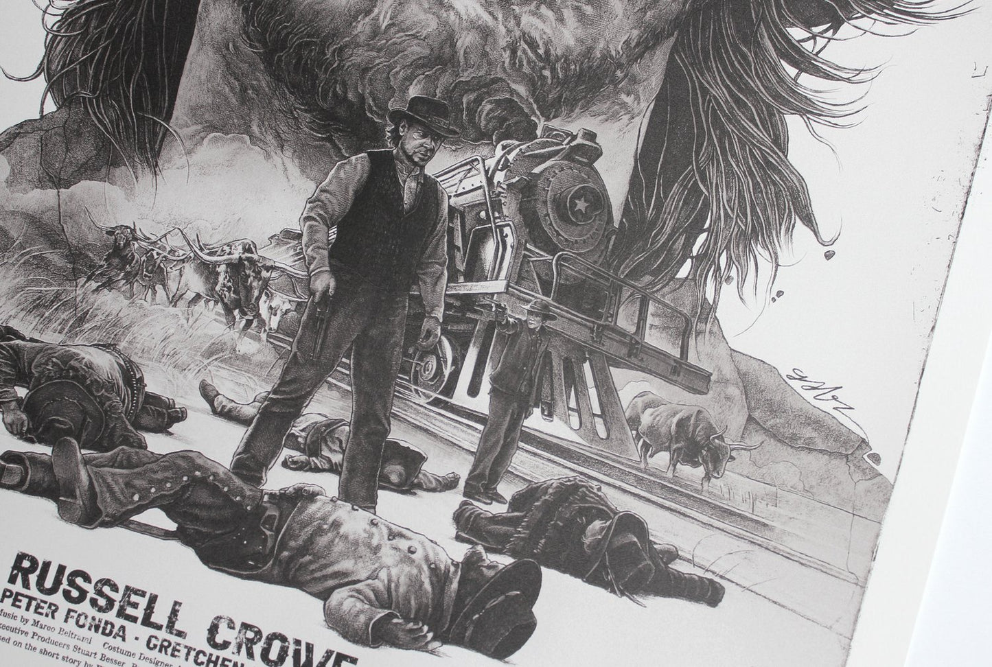 3:10 to Yuma (Variant) by Gabz, 24" x 36" Screen Print