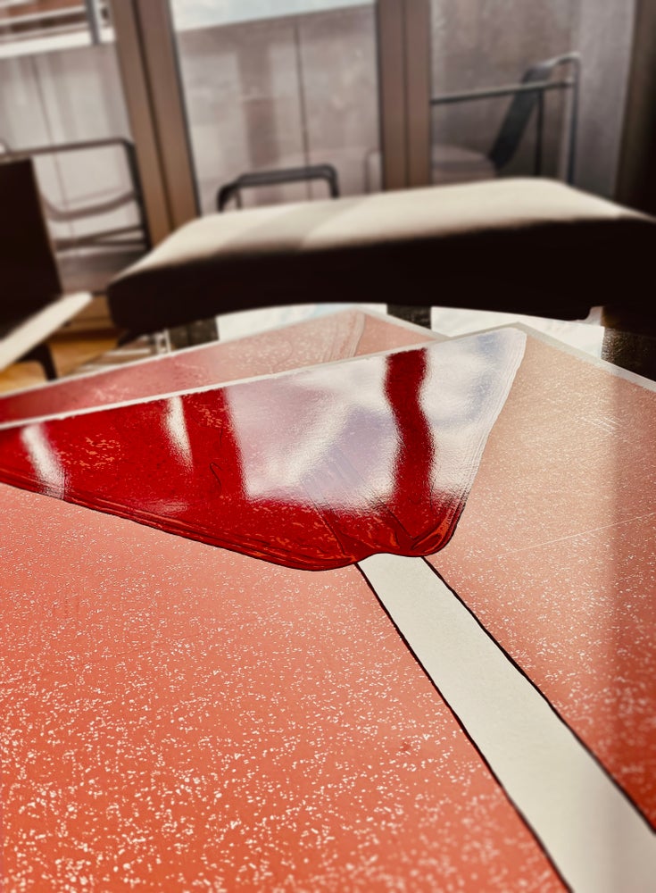 Lolita (UV Varnish) by Bartosz Kosowski, 27.5" x 36.7" Screen Print with UV Varnish layer