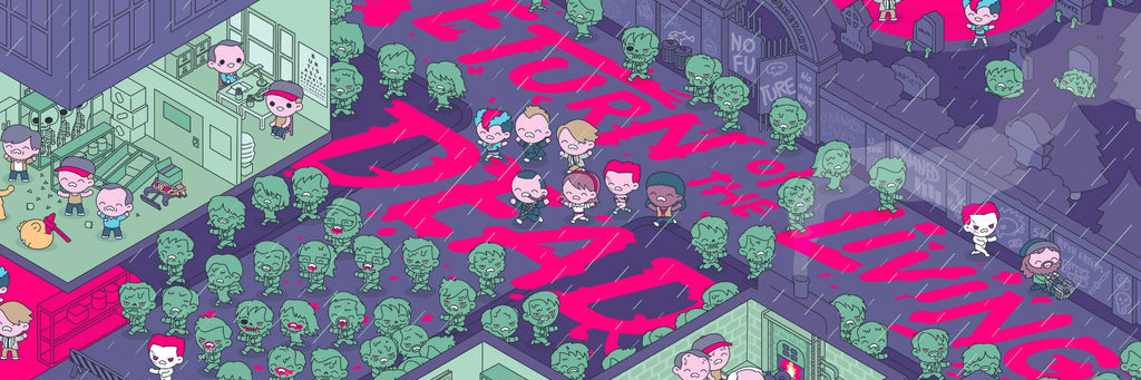 Return of the Living Dead by 100% Soft, 36" x 24" Screen Print