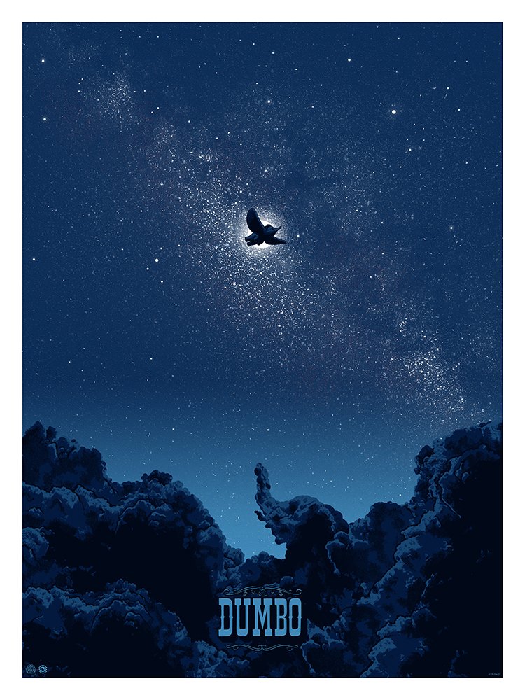 Dumbo (variant) by Dan McCarthy, 18" x 24" Screen Print