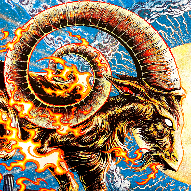 Billy Strings Grand Rapids 2021 (N1) by Miles Tsang, 18" x 24" Screen Print