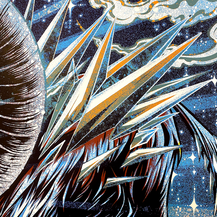 Billy Strings Grand Rapids 2021 (N2) by Miles Tsang, 18" x 24" Screen Print