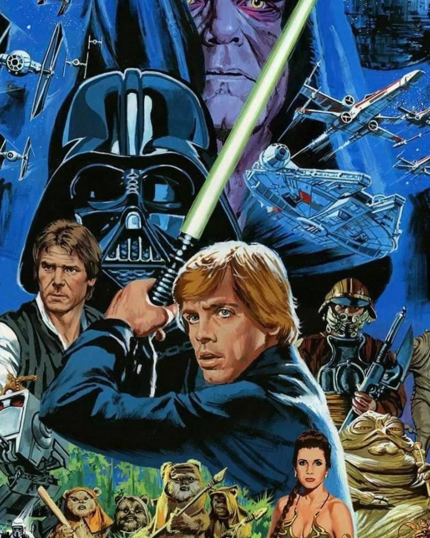 Star Wars: Return of the Jedi (Red Variant) by Paul Mann, 24" x 36" Screen Print