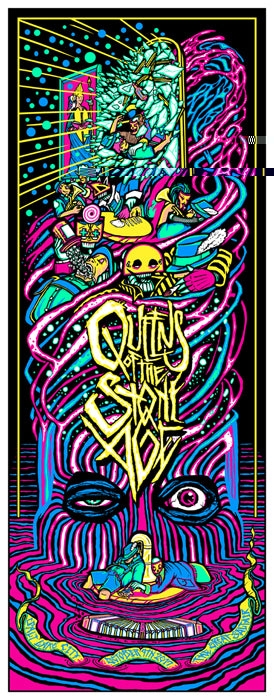 Queens of the Stone Age Salt Lake City 2017 by Brad Klausen, 11.9" x 30.5" Screen Print
