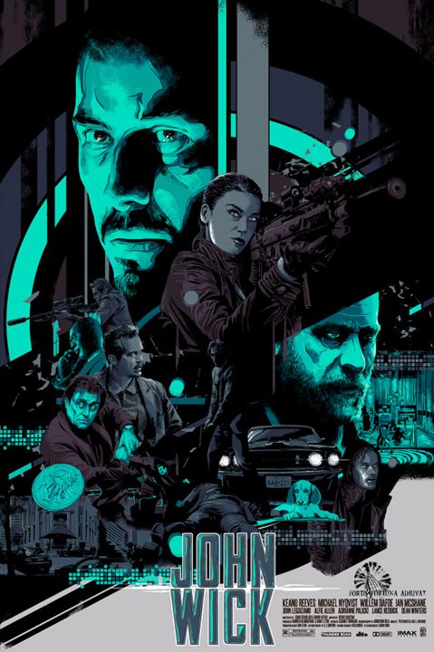 John Wick by Vance Kelly, 24" x 36" Screen Print