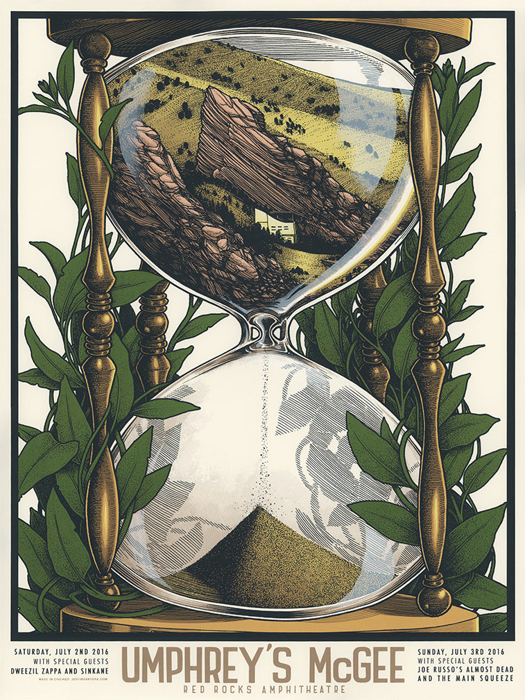 Umphrey's McGee by Justin Santora, 18" x 24" Screen Print