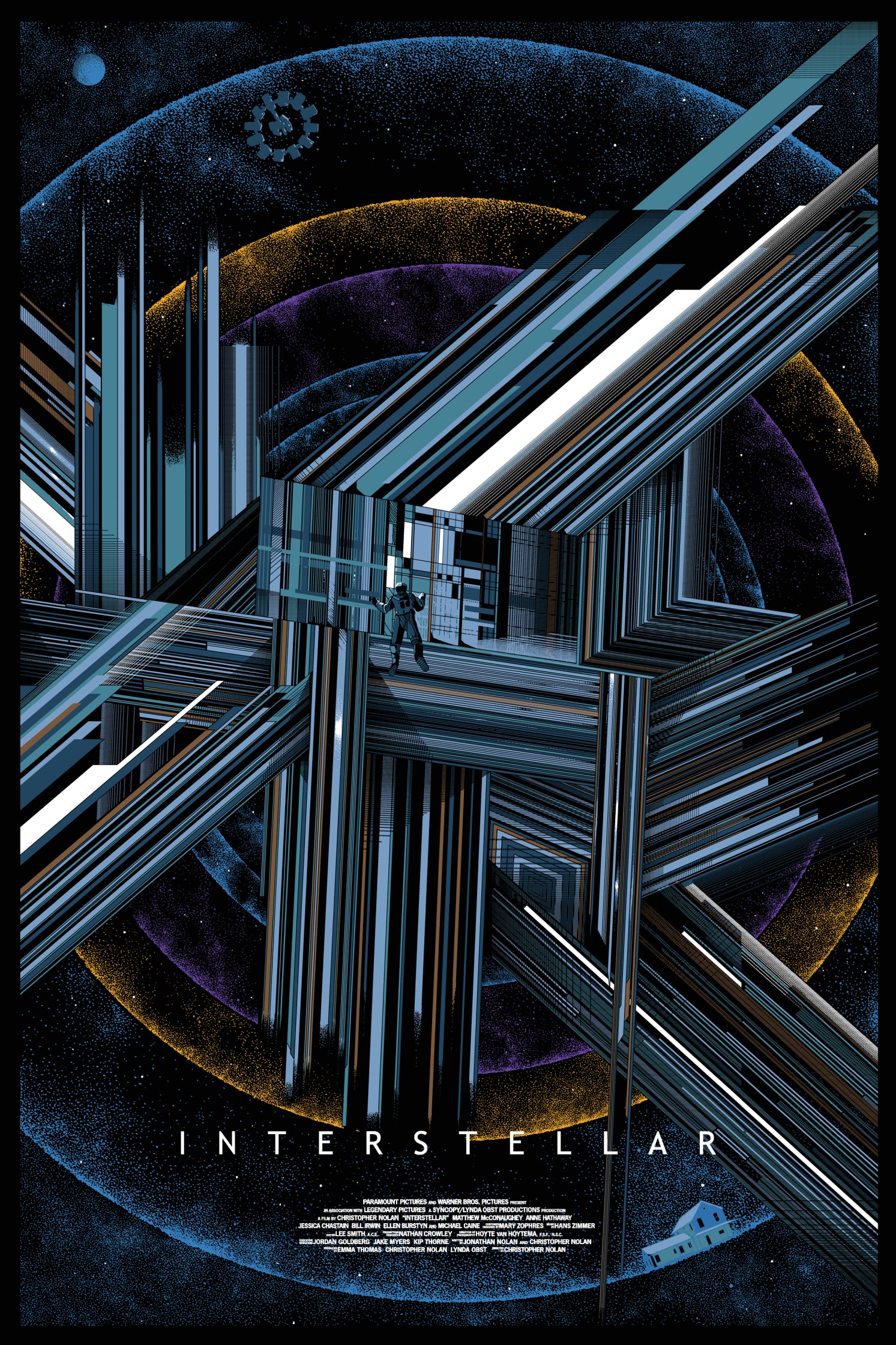 Interstellar by Kilian Eng Movie Poster Screen Print