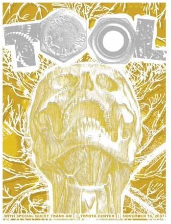 Tool Houston 2007 by Clint Wilson, 18" x 24" Screen Print