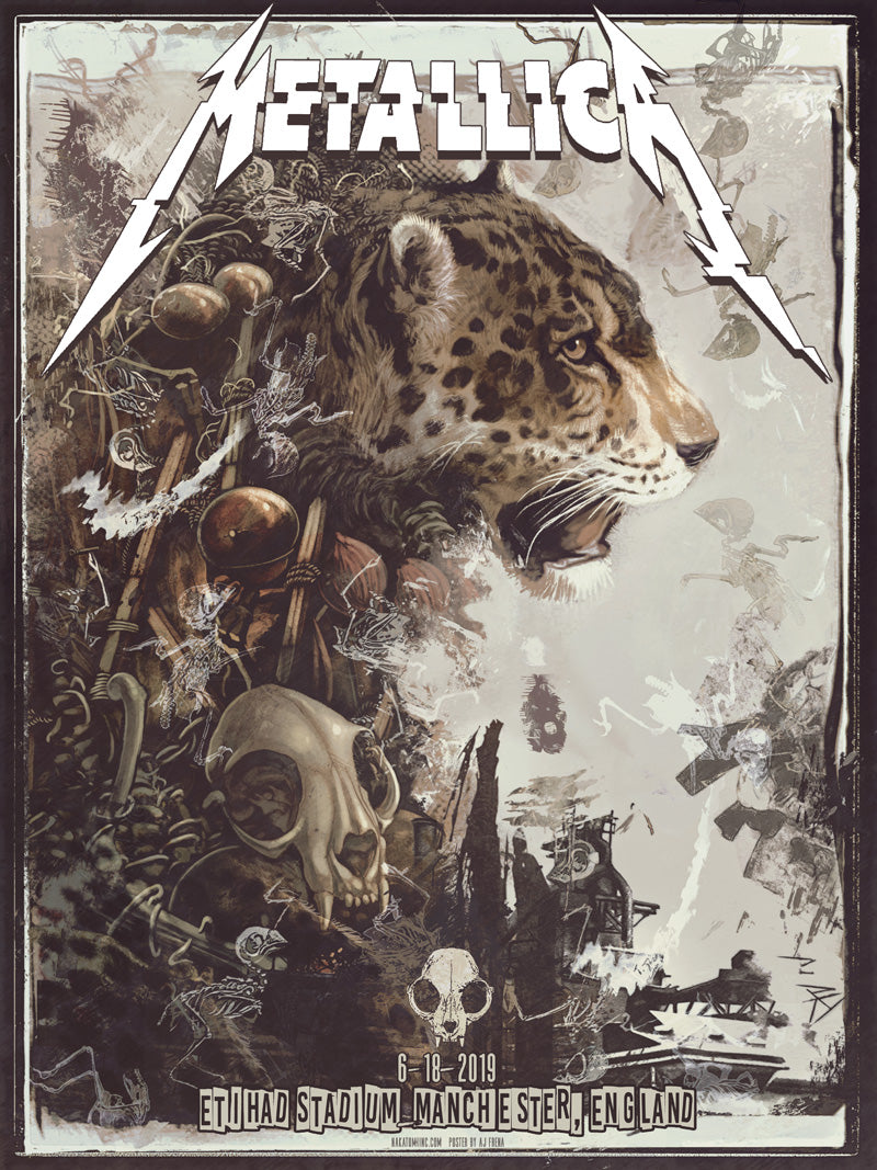 Metallica by AJ Frena, 18" x 24" Screen Print