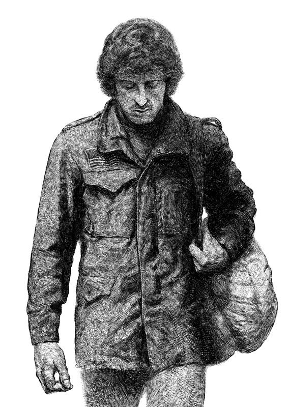 Rambo: First Blood by John Barry Ballaran, 11.7 X 16.5 Screen Print