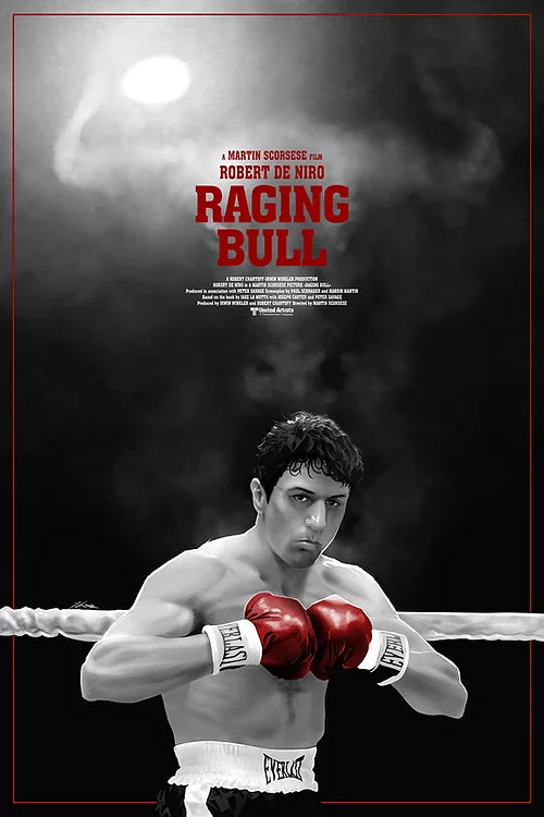 Raging Bull by Yvan Quinet, 24" x 36" Screen Print