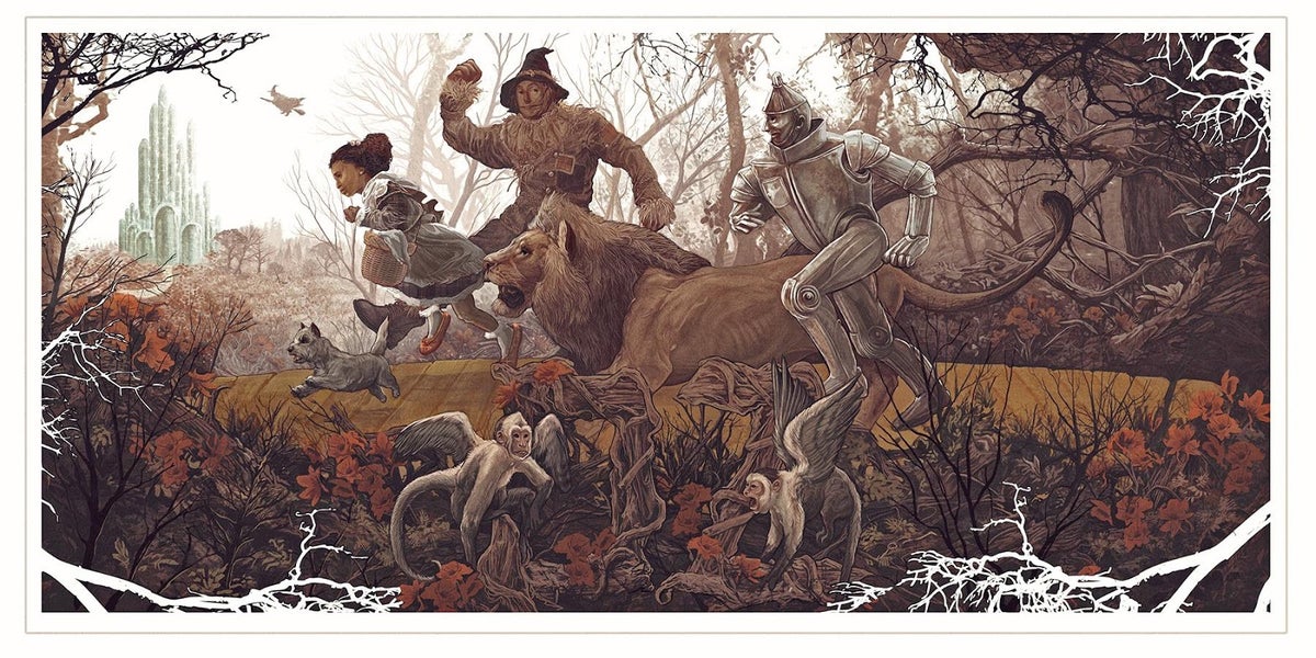 The Wizard of Oz by AJ Frena, 36" x 18" Fine Art Giclee