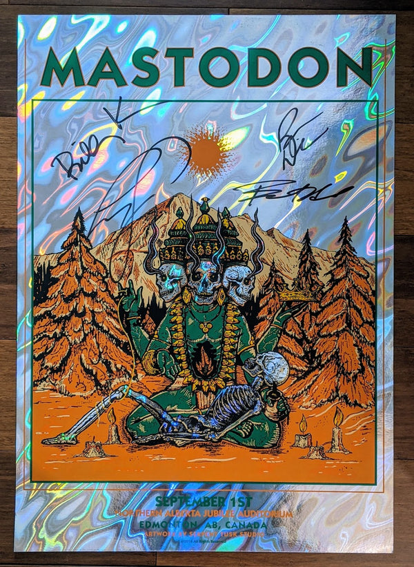 Mastodon Edmonton 2018 (Foil) by Serpent Tusk Studio