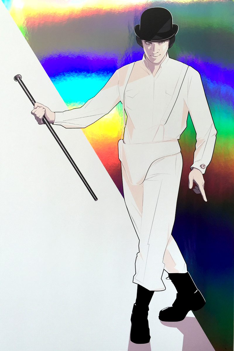 A Clockwork Orange (Foil Variant) by Craig Drake, 24" x 36" Screen Print