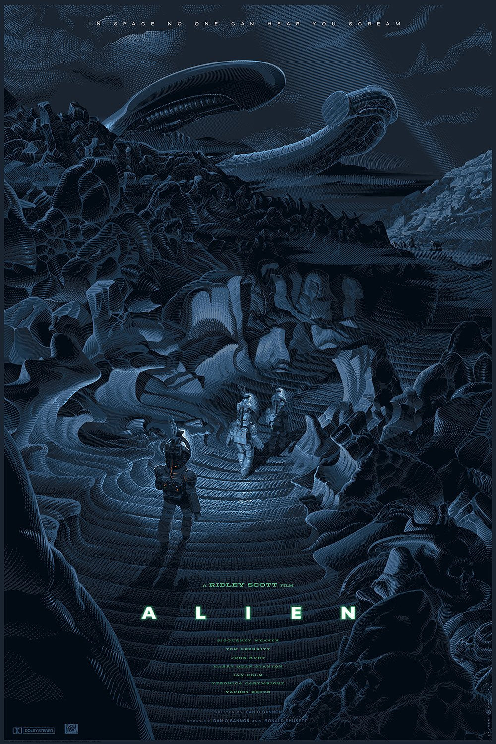 Alien by Laurent Durieux, 24" x 36" Screen Print