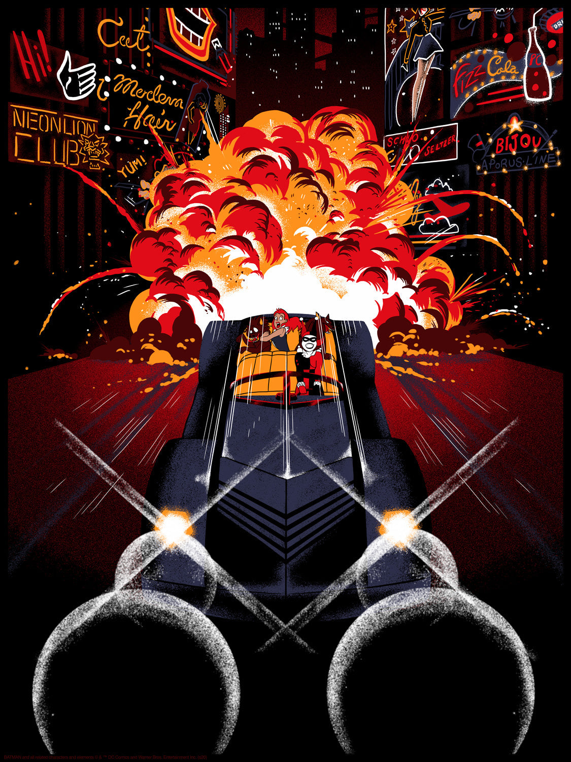 Batman Animated Series Harley Quinn by Raid71, 18" x 24" Fine Art Giclee