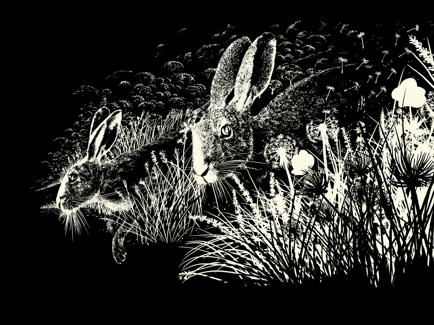 Watership Down (print) by Raid71, 24" x 18" Screen Print