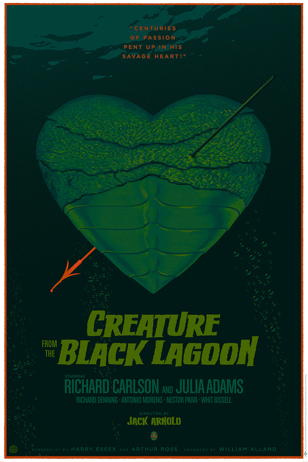 Creature from the Black Lagoon by Laurent Durieux, 24" x 36" Screen Print