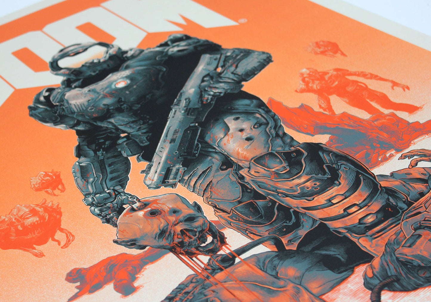 Doom (Bloody Variant) by Gabz, 24" x 36" Screen Print