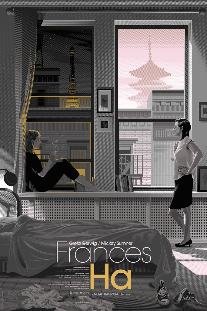 Frances Ha by Laurent Durieux, 24" x 36" Screen Print