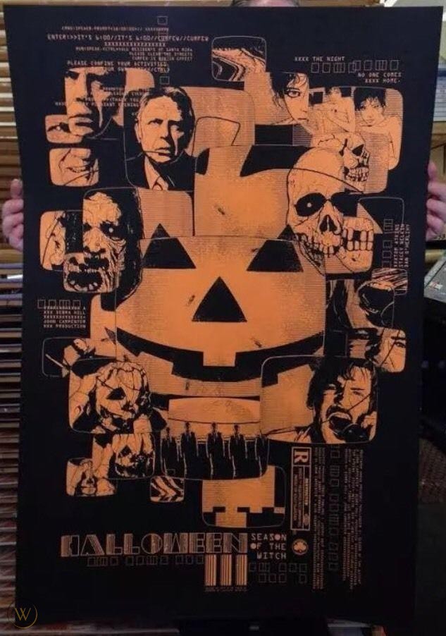 Halloween III: Season of the Witch by Matt Ryan Tobin, 24" x 36" Screen Print