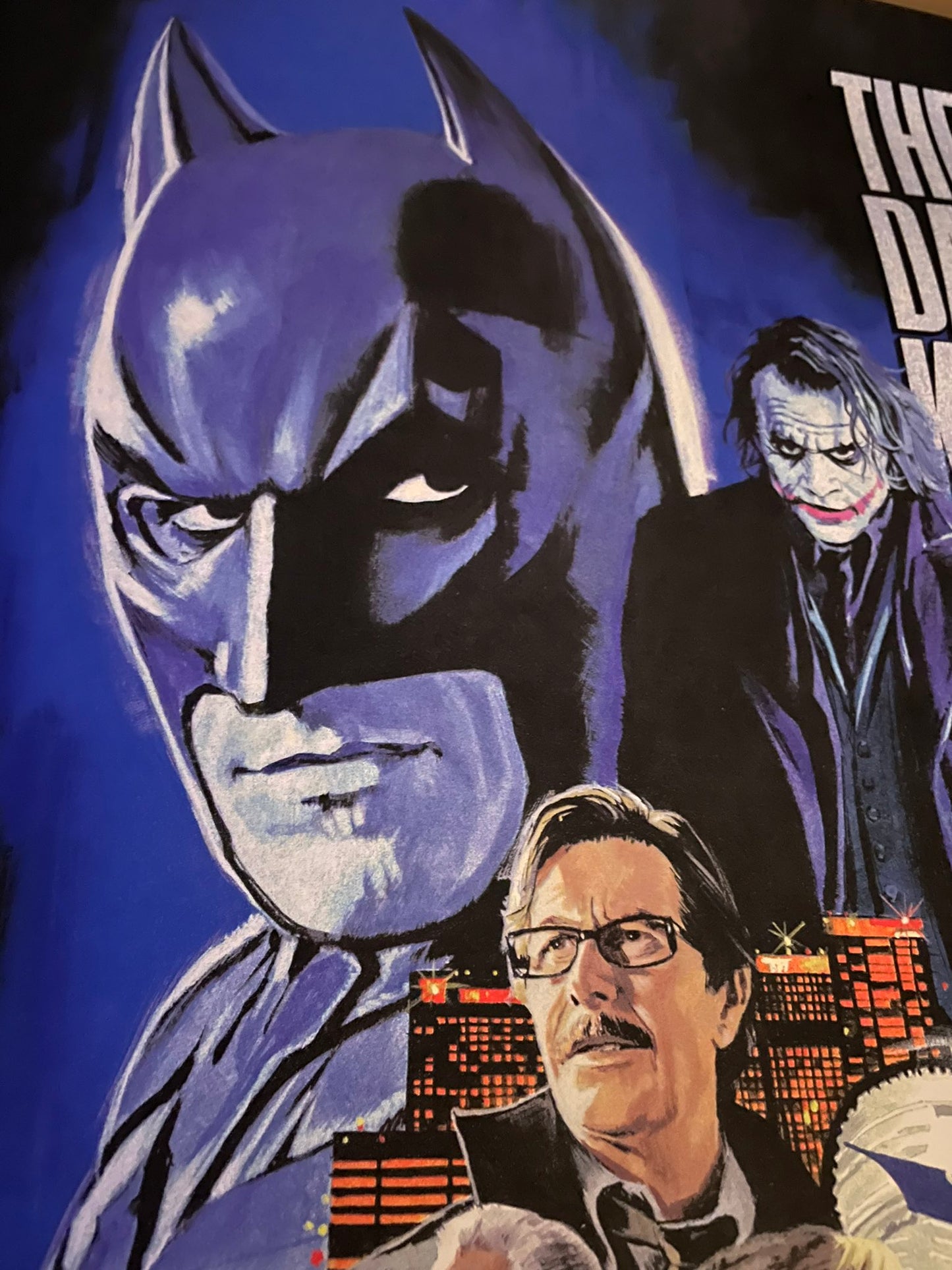 Batman: The Dark Knight by Paul Mann, 24" x 36" Screen Print